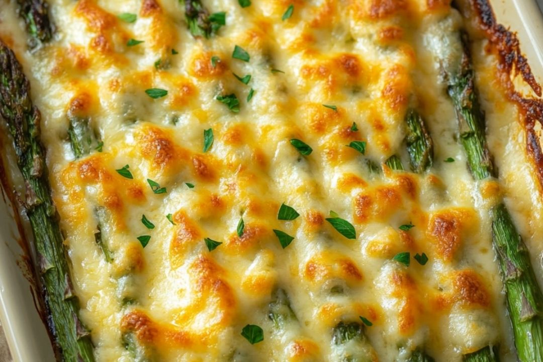 Cheesy Baked Asparagus