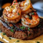 If you love the combination of juicy steak and flavorful shrimp, then this Steak with Creamy Cajun Shrimp Sauce is going to blow your taste buds away. Tender steak paired with a rich and creamy Cajun sauce loaded with plump, succulent shrimp is the perfect dish for a special dinner or when you want to impress. The bold, spicy flavors of the Cajun seasoning take this meal to the next level, creating a flavor explosion in every bite.