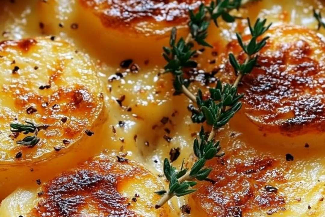 If you’ve ever dined at Ruth’s Chris Steakhouse, you’ve probably tasted their iconic, decadent potatoes au gratin. This version brings all the rich, creamy, and cheesy goodness of the restaurant’s famous dish right to your home kitchen. With layers of perfectly cooked potatoes and a velvety cheese sauce, this dish is a showstopper at any dinner table.