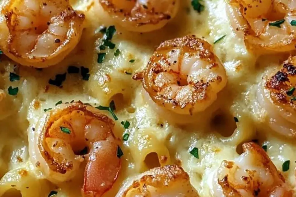 Shrimp Scampi Pasta Bake