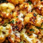 Golden Crispy Parmesan-Crusted Roasted Cauliflower