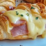 Baked Ham and Cheese Croissants