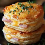 Savory Ham and Cheese Butter Biscuits: Fluffy Homemade Treat