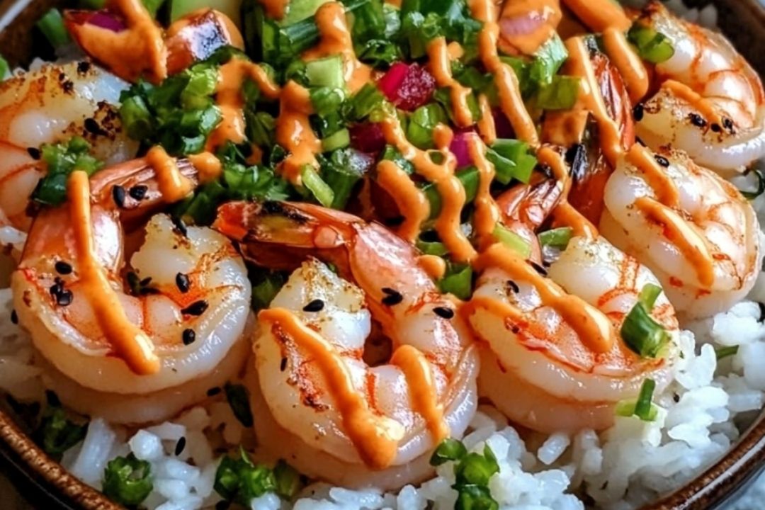 Delicious Shrimp Rice Bowls with Spicy Mayo: A Quick and Flavorful Meal