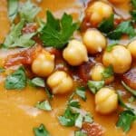 Chickpea and Roasted Red Pepper Soup