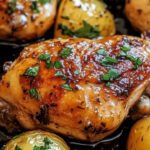 One Pan Honey Garlic Chicken and Potatoes