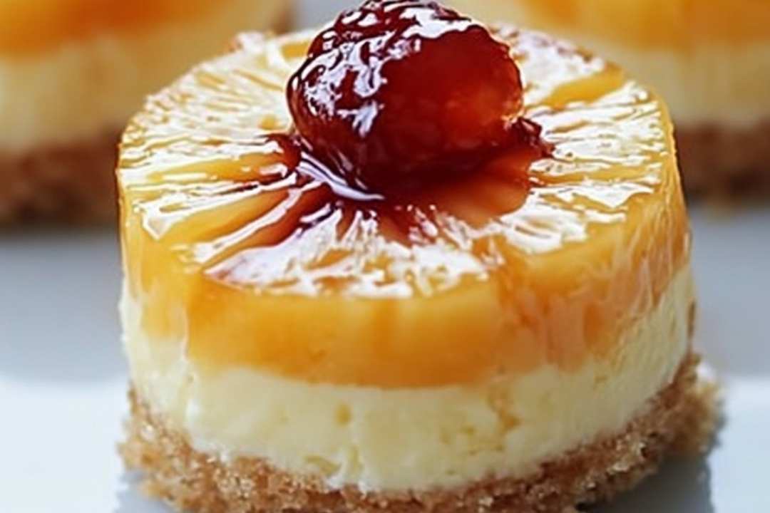 If you're looking for a dessert that's both indulgent and adorable, these Mini Pineapple Upside-Down Cheesecakes are the perfect choice. Combining the sweet, caramelized pineapple topping of a traditional upside-down cake with a creamy, dreamy cheesecake base, these little bites are a tropical delight. They’re perfect for parties, special occasions, or whenever you need a bite-sized treat that’s bursting with flavor.