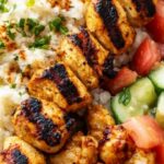 Mediterranean Bowl with Grilled Chicken Tawook Skewers: A Flavorful Feast