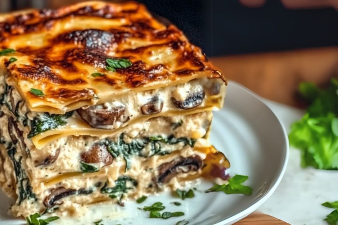 Spinach and Mushroom Lasagna