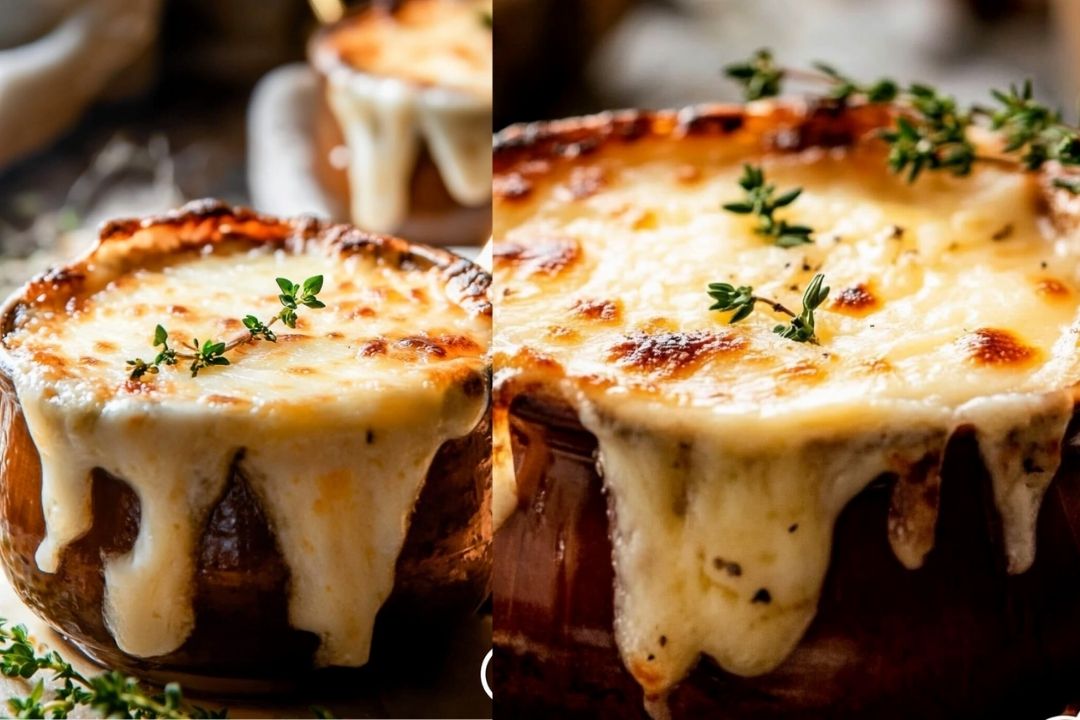 Warm, rich, and deeply flavorful, French Onion Soup is the ultimate comfort food. Made with caramelized onions, a savory broth, and topped with cheesy, crusty bread, this classic soup is surprisingly simple to make at home. Whether it’s for a cozy dinner or an elegant starter, this recipe will become a go-to favorite.