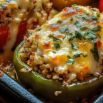 Stuffed bell peppers are the perfect combination of hearty, healthy, and colorful. Packed with a flavorful mixture of rice, vegetables, and seasonings, this dish is as nutritious as it is comforting. Whether you’re making it for a family dinner or meal prepping for the week, these peppers are a satisfying and wholesome choice.