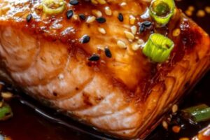 This baked teriyaki salmon is a perfect blend of sweet and savory flavors, all wrapped up in a tender, flaky fish. With minimal prep and a homemade teriyaki glaze, this dish is ideal for weeknight dinners or impressing guests without much effort.