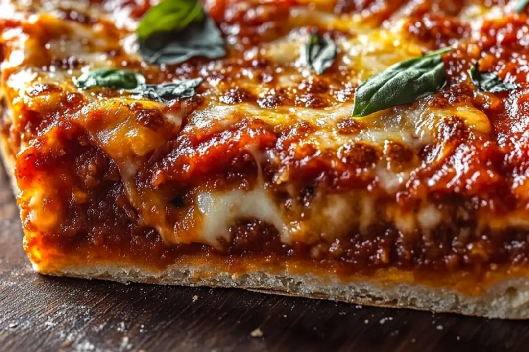 Deep-Dish Pizza Pie is a hearty, crowd-pleasing dish that takes comfort food to a whole new level. With its thick, buttery crust, gooey layers of cheese, rich tomato sauce, and all your favorite toppings, it’s the ultimate indulgence. Perfect for pizza nights, game days, or any time you’re craving something extra special.