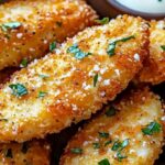 Garlic Parmesan Crispy Baked Chicken Tenders: An Effortless Delight