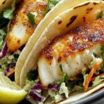 Golden Crispy Fish Tacos with Zesty Cilantro Lime Slaw