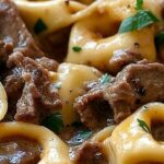 Philly Cheesesteak Tortellini Pasta