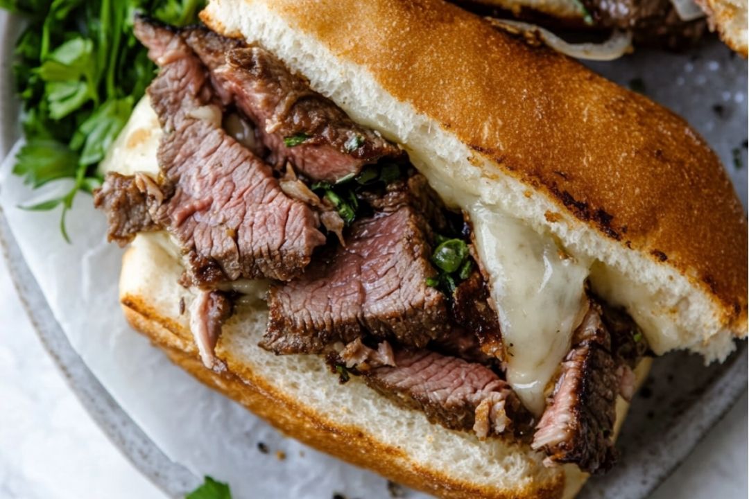 Juicy Steak Sandwich with a Flavorful Kick