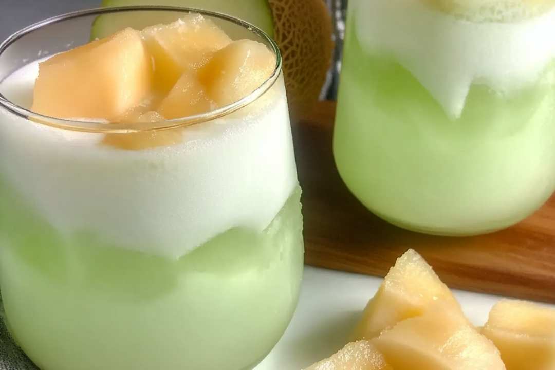 Agua de Melón, also known as Melon con Leche, is a traditional Mexican beverage that’s perfect for hot summer days. This creamy and sweet cantaloupe drink combines fresh fruit, milk, and sugar to create a refreshing treat that's as satisfying as it is simple to make.