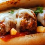 Oven Baked Meatball Sandwiches