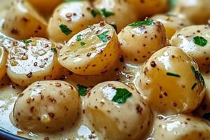 These easy creamy garlic sauce baby potatoes are the perfect side dish for any meal. Tender baby potatoes are coated in a rich, garlicky cream sauce that’s so good, you’ll want to eat it by the spoonful! Ready in no time, this dish is ideal for weeknight dinners or special occasions.