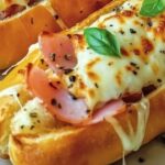 Melty Ham and Mozzarella-Stuffed Baguette Treats