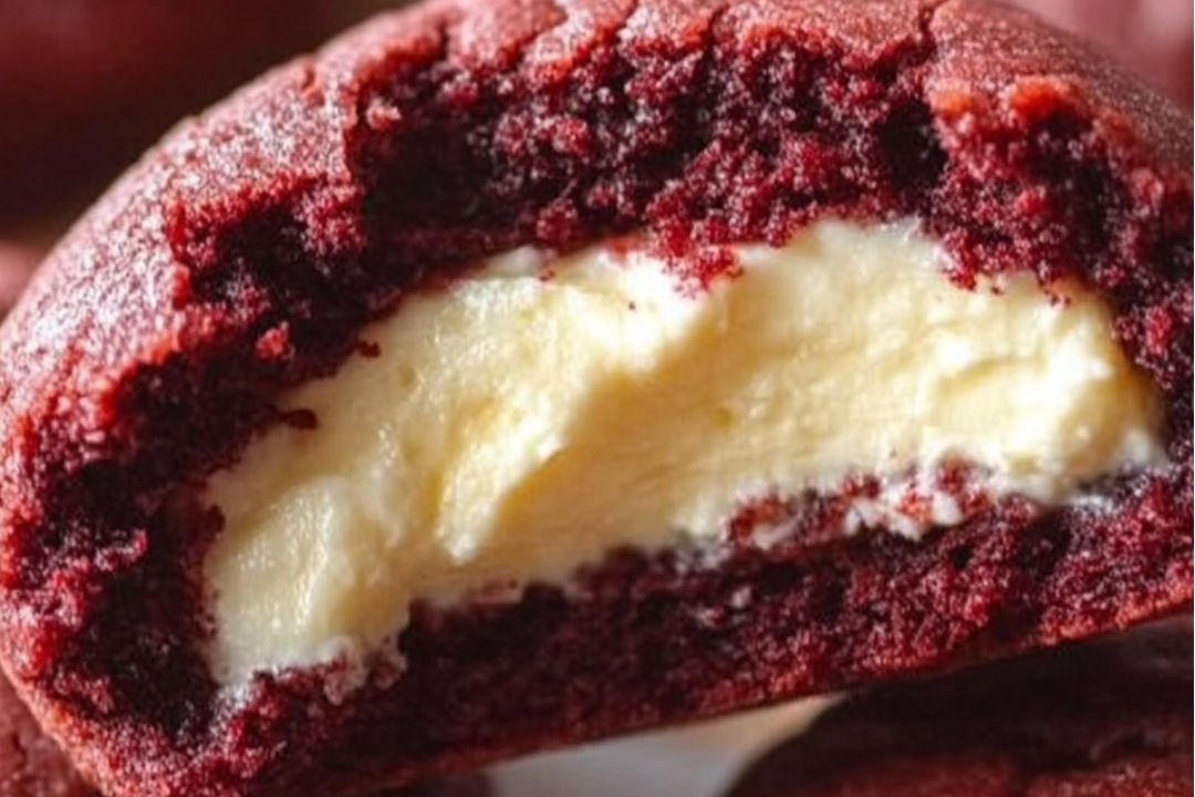 Luscious Red Velvet Cookies with a Creamy Cheesecake Surprise