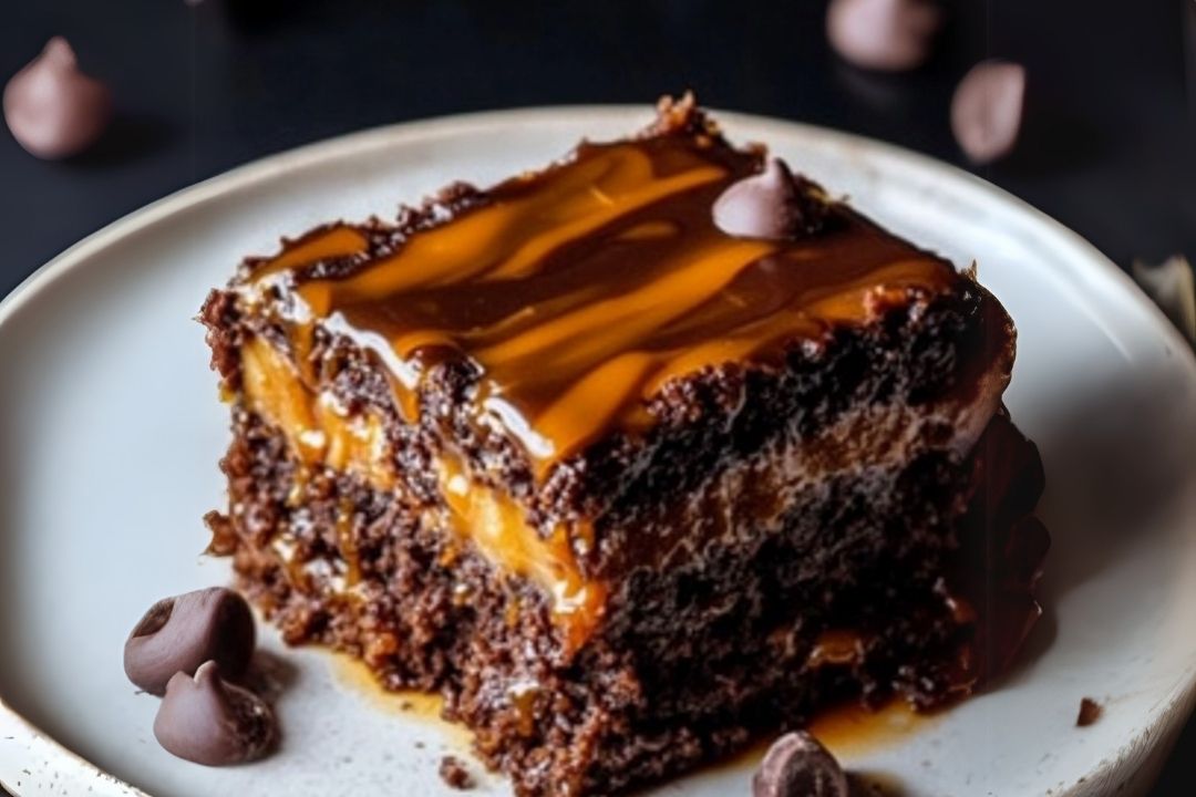 Chocolate Caramel Dump Cake