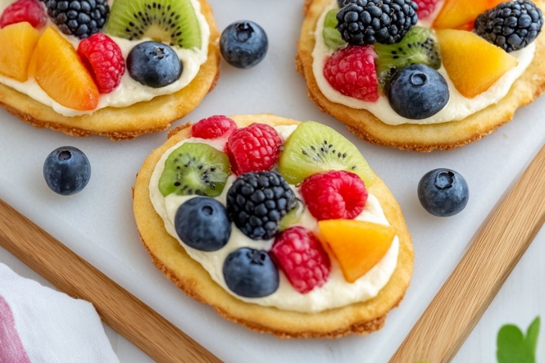 Easter Egg Fruit Pizzas