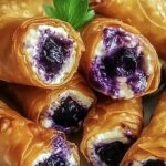 Blueberry Cream Cheese Egg Rolls