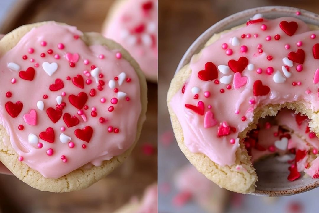 The Best Valentine's Day Frosted Sugar Cookies