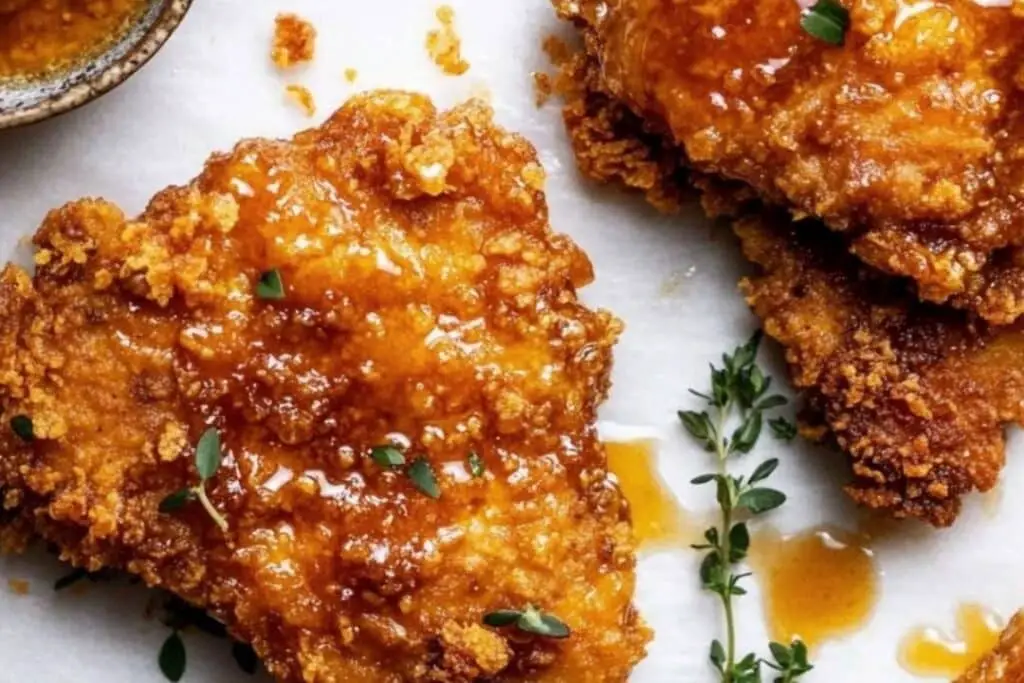 Baked Crunchy Hot Honey Chicken