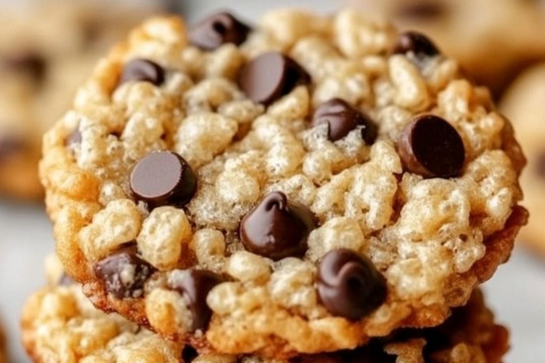 Rice Krispie Cookies with Chocolate Chips