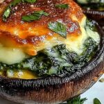 Cheesy Spinach-Stuffed Portobello Mushrooms: A Flavorful Veggie Delight