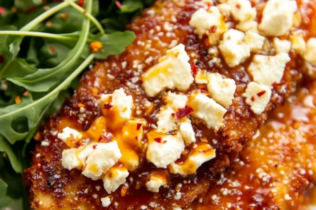 Crispy Hot Honey Feta Chicken