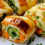 Cheesy Baked Vegetable Rolls