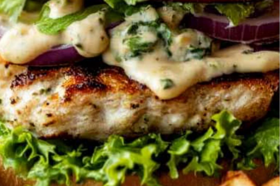 Grilled Chicken Caesar Burger: A Crispy, Creamy Twist on a Classic