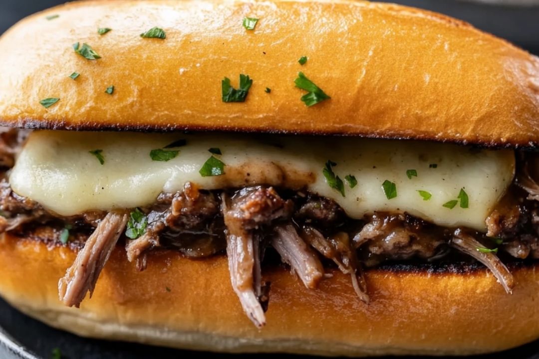 Slow Cooker French Dip Sandwiches