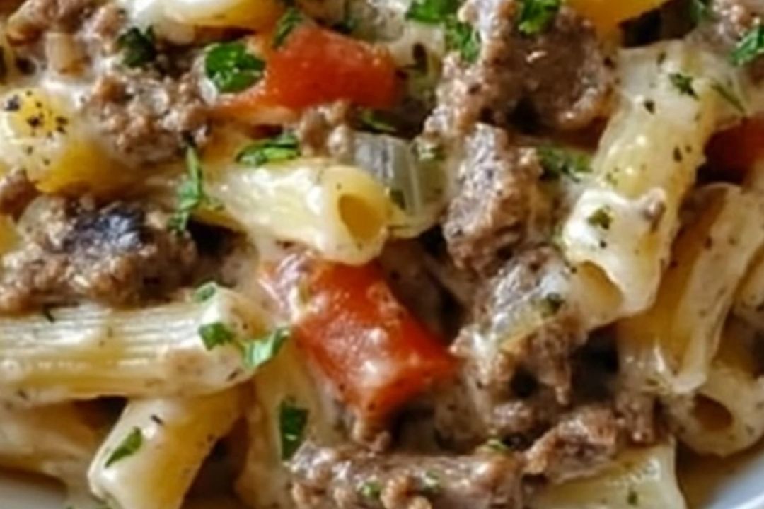 Philly Cheesesteak Pasta