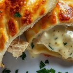 Chicken Alfredo Air Fryer Calzones