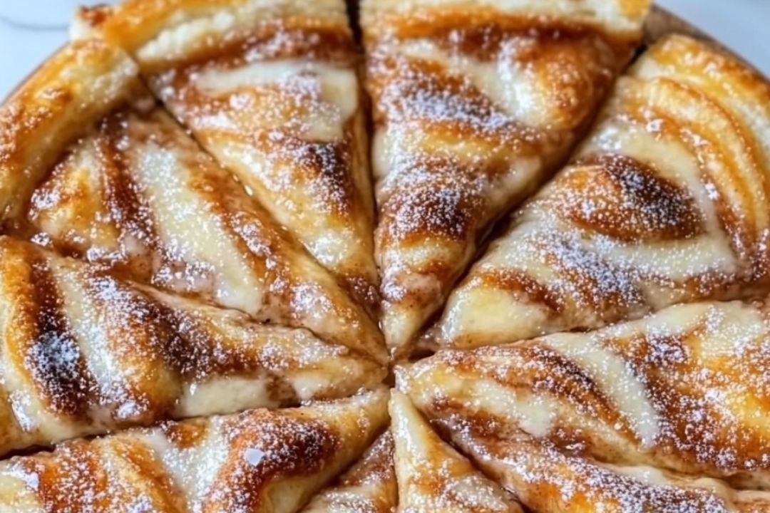 Cinnamon Sugar Pizza with Crescent Rolls