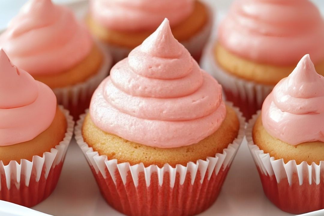 Strawberries and Cream Cupcakes