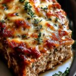 Melt-in-Your-Mouth Garlic Parmesan Chicken Meatloaf