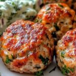 Greek Turkey Meatballs with Tzatziki