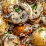 Garlic Parmesan Mushroom Potatoes: A Creamy, Flavorful Side Dish