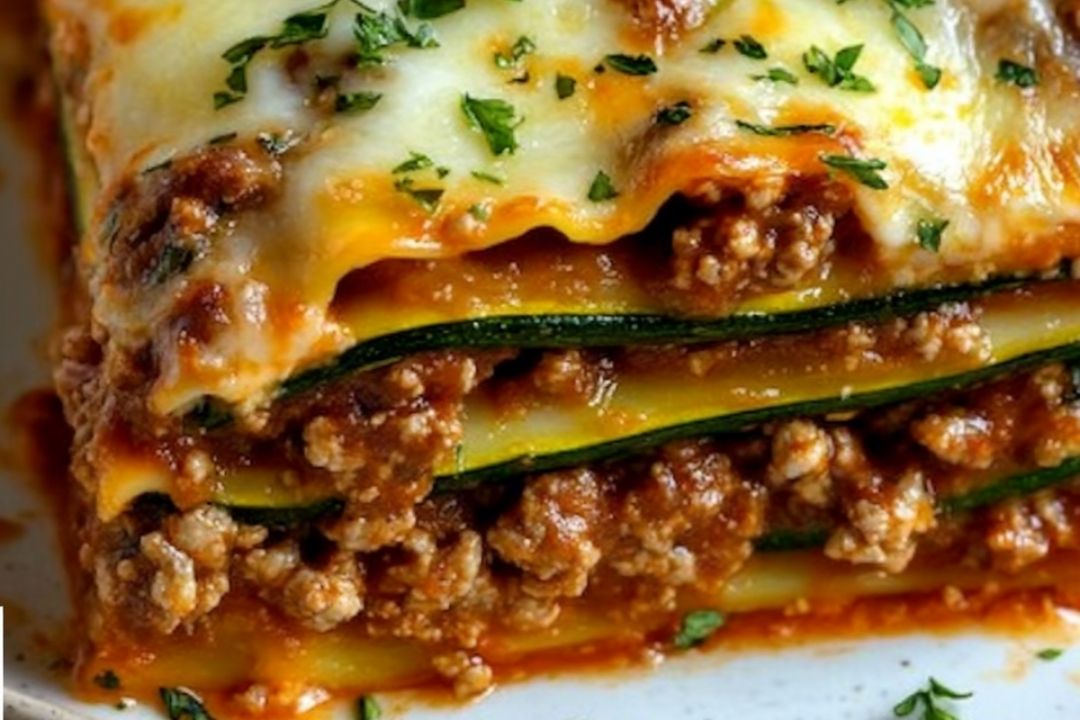 Zucchini Lasagna with Ground Turkey