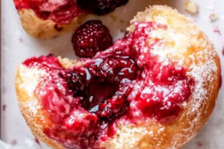 Baked Raspberry Donuts