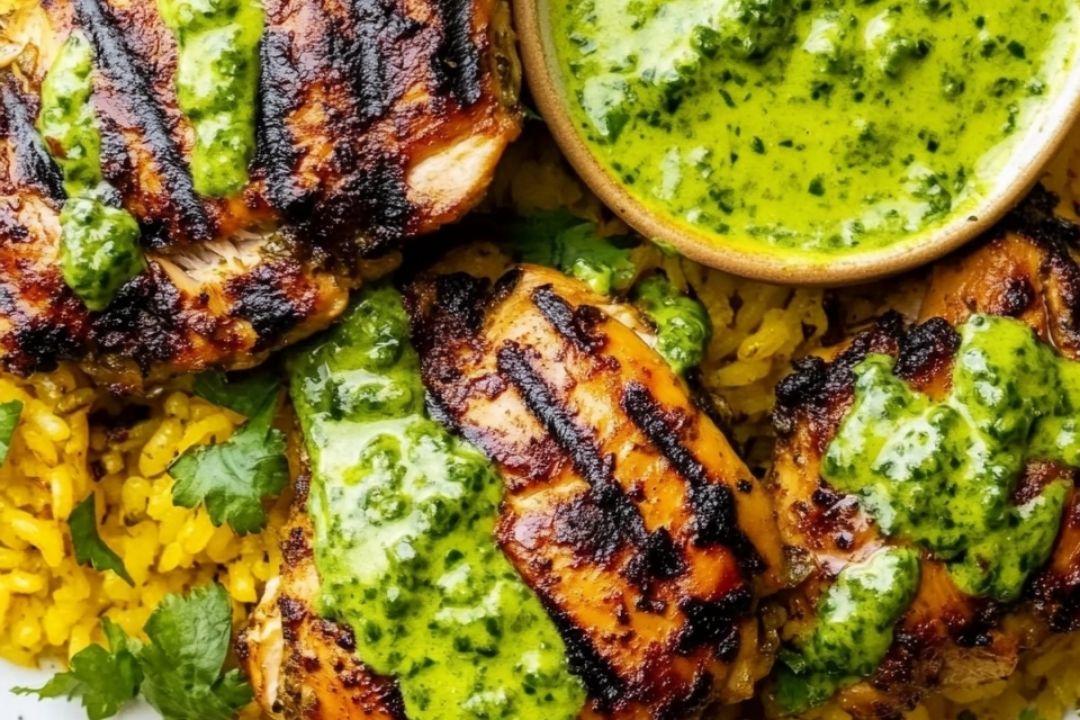 Peruvian Chicken & Rice with Green Sauce: A Flavorful Feast