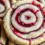 Luscious Buttery Shortbread Cookies with Raspberry Jam & White Chocolate Drizzle