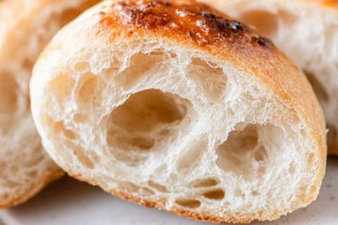 Easy Small Batch Ciabatta Rolls