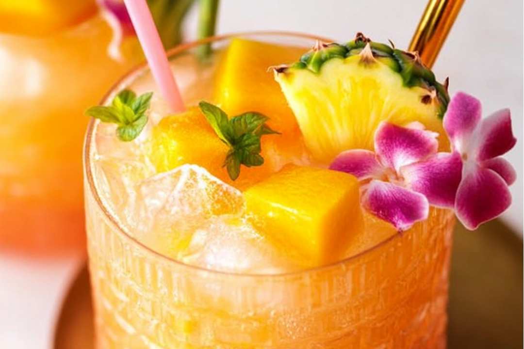 Pineapple Mango Rum Punch – A Tropical Party Drink That’s Sweet and Refreshing